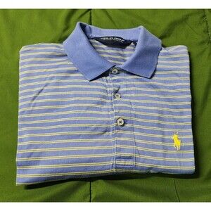 Polo Golf Ralph Lauren Men's Striped Polo Shirt Blue Size S